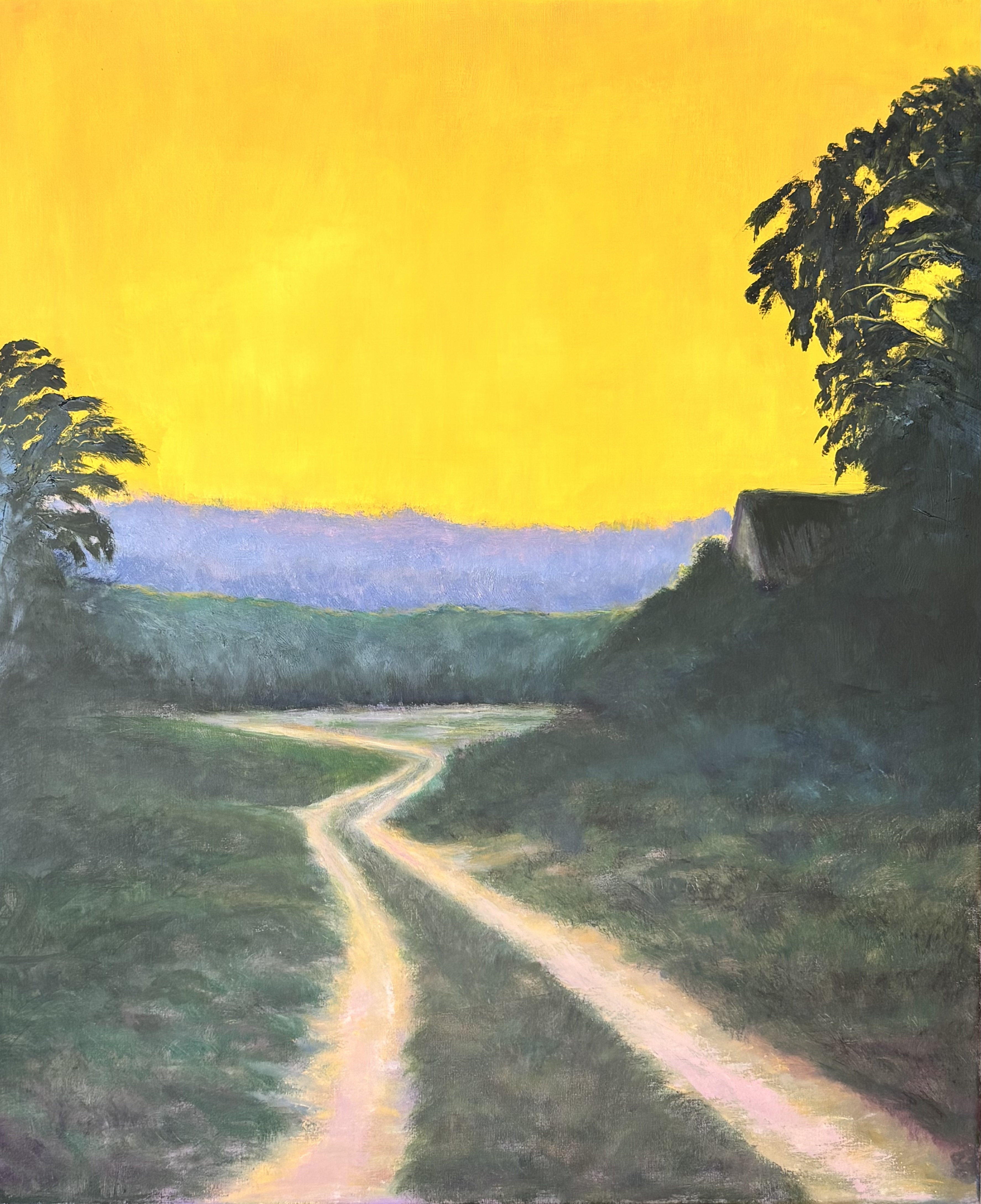 Evening Road to Beyond — landscape painting by Warren F Green