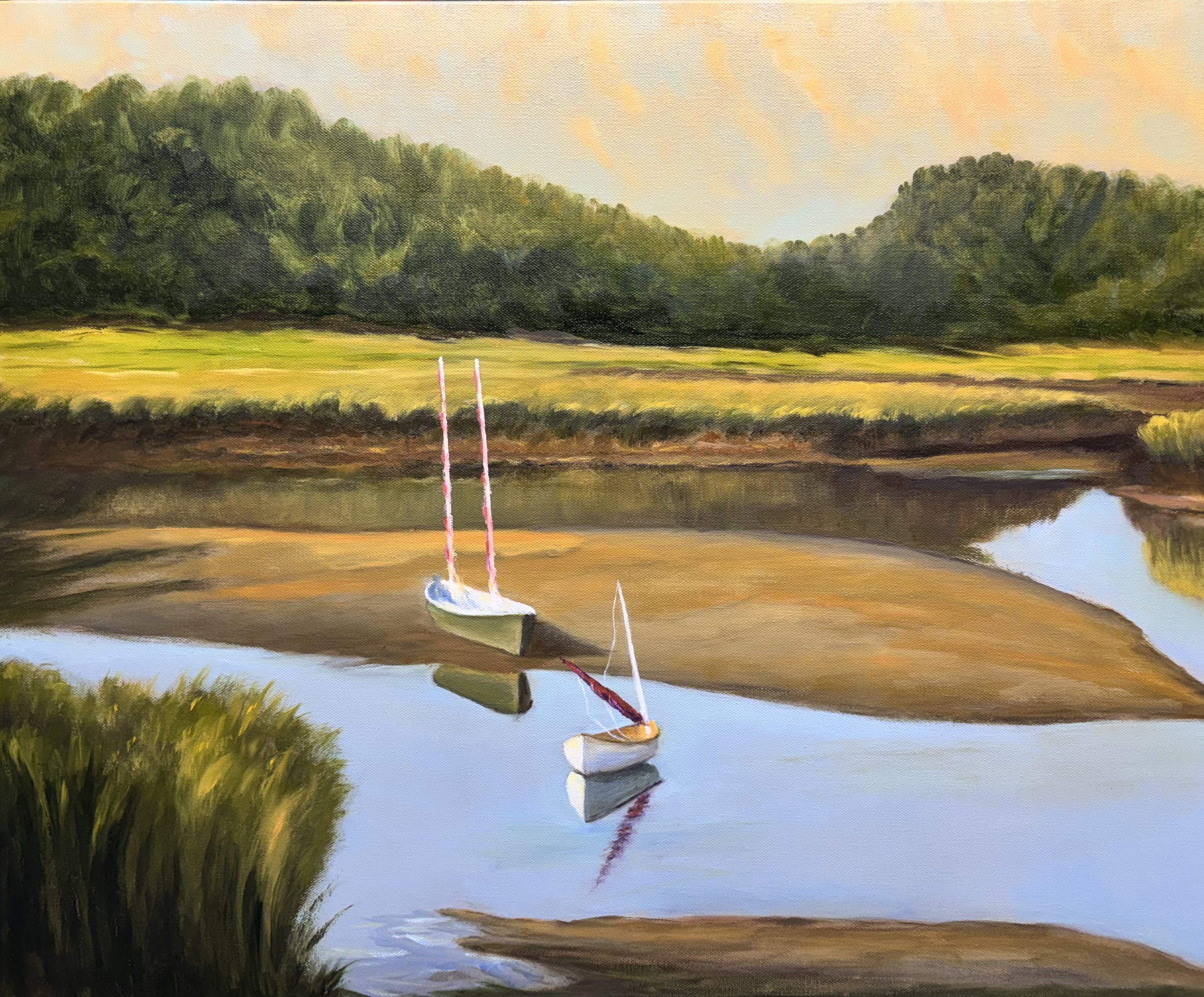 Friends of the Tidal Marsh — landscape painting by Warren F Green