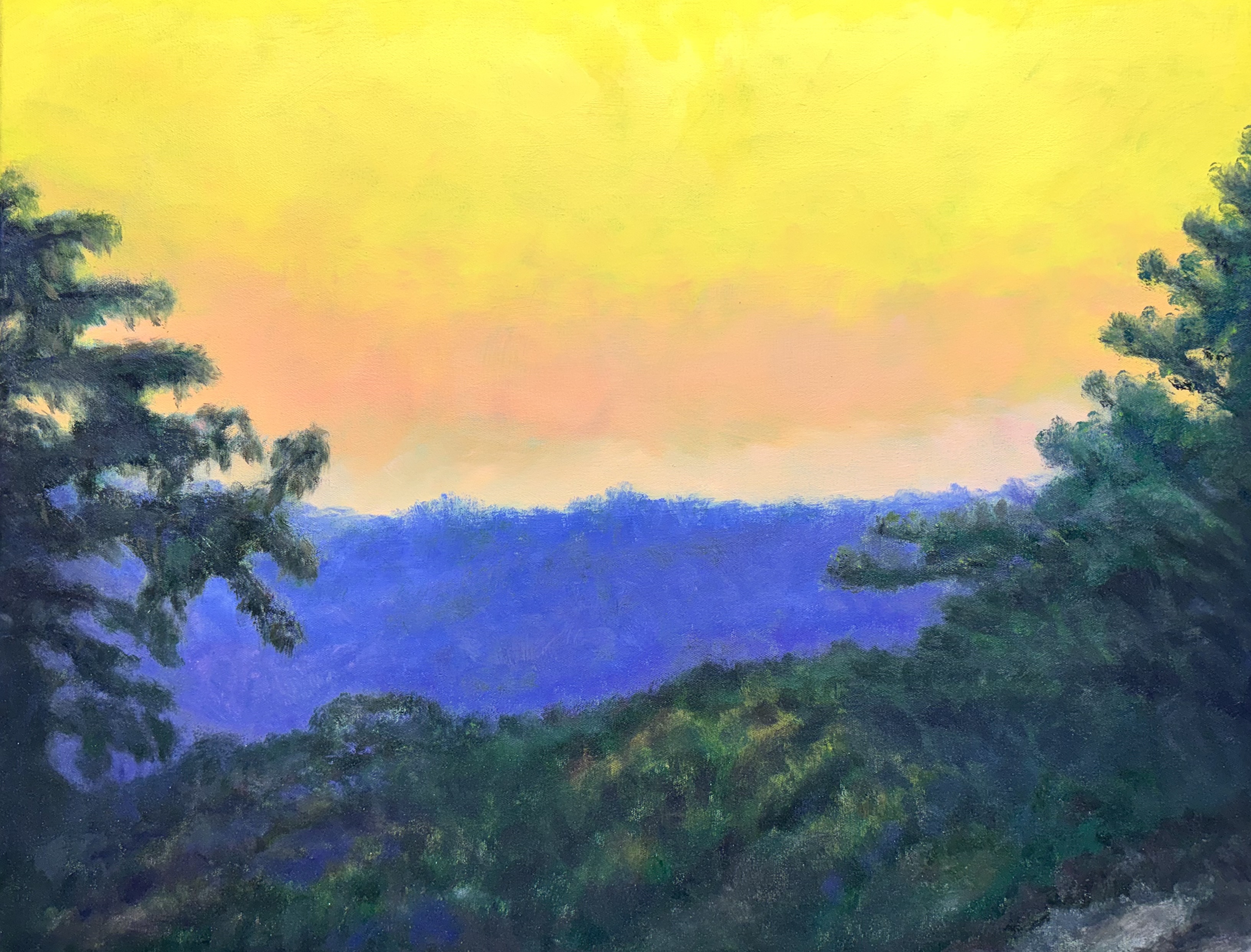 Ode to a Grecian Urn — landscape painting by Warren F Green